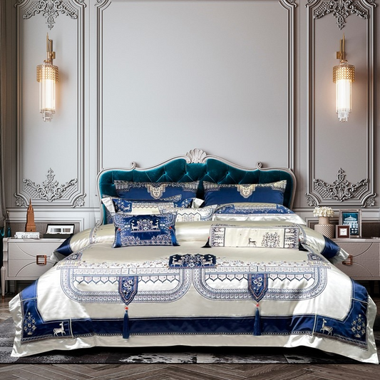 Indulge in Elegance: Giorgio Premium Embroidered Tassel Bedding Collection