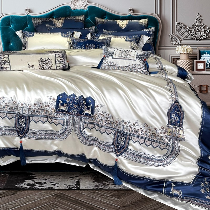 Indulge in Elegance: Giorgio Premium Embroidered Tassel Bedding Collection