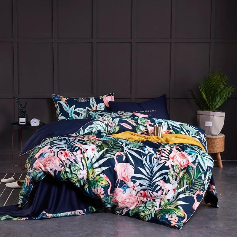 Flamingo Duvet Cover Set (Egyptian Cotton)