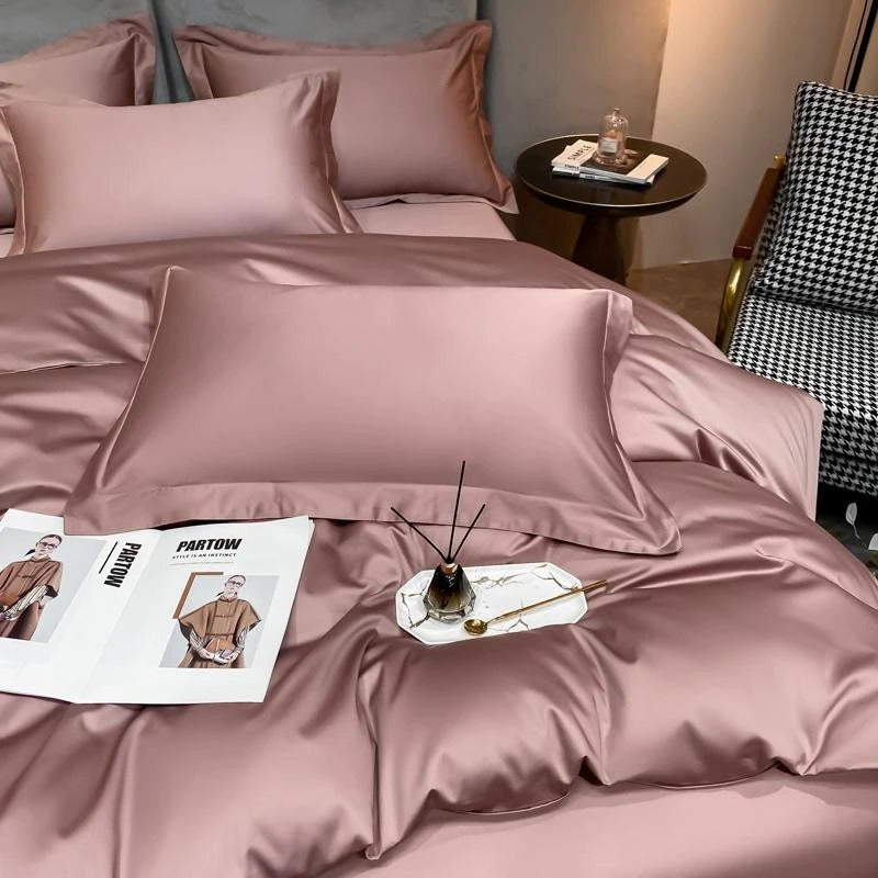 Chic Neo Rosy Brown Cotton Bedding Collection