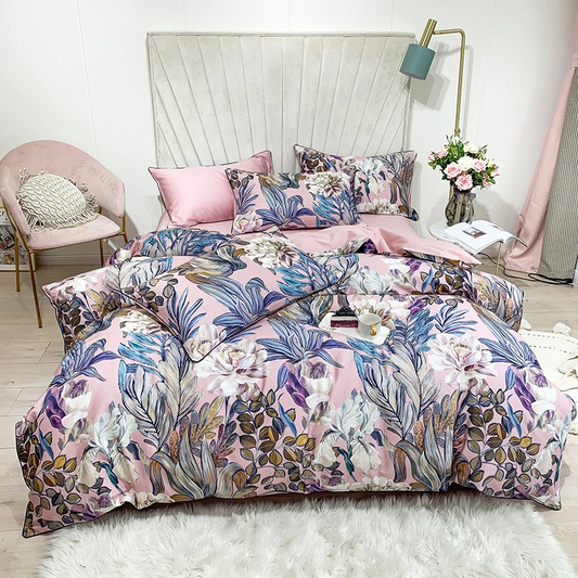 Luxurious Mila Egyptian Cotton Botanical Bedding Collection