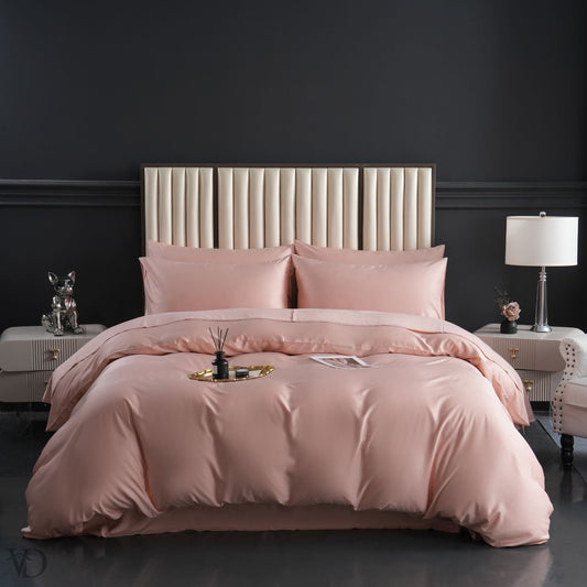 Luxurious Pink Bamboo Bedding Set - Embrace Your Green Dream!