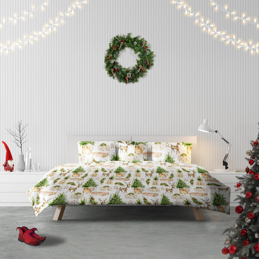 Jolly Reindeer Duvet Cover Set