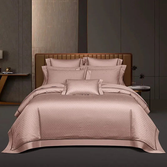 Indulge in Elegance with the Hilla Rose Luxurious Egyptian Cotton Jacquard Bedding Collection