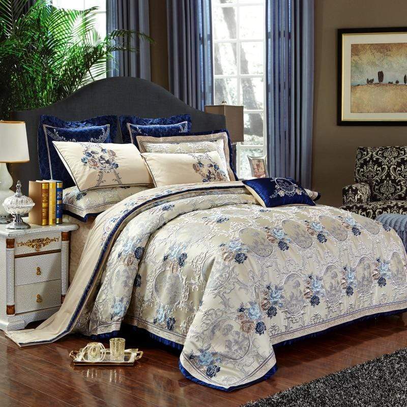 Oriental Jacquard Luxury Bedding Set (Egyptian Cotton)