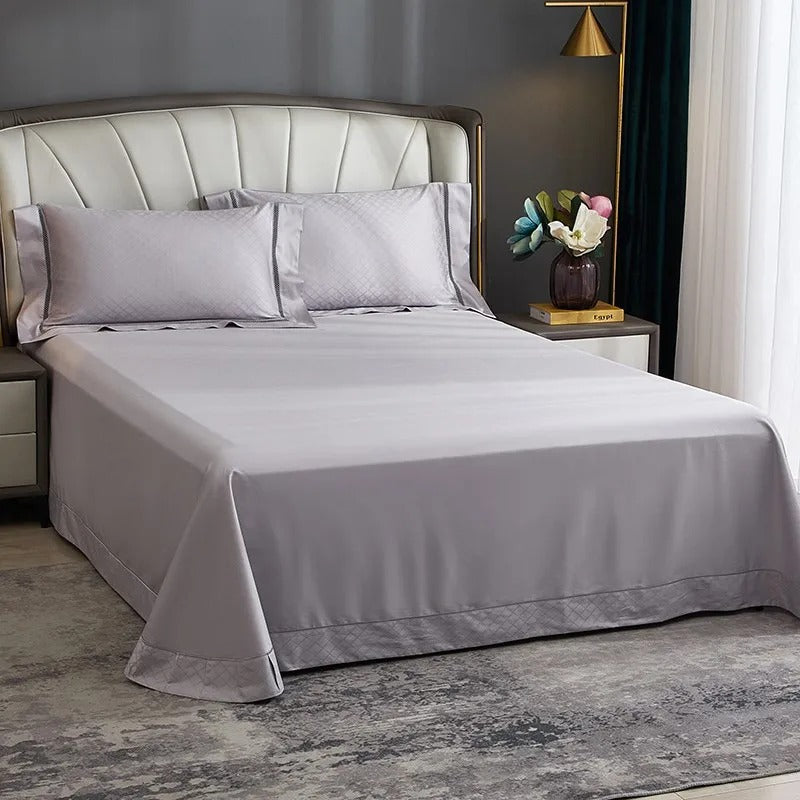 Indulge in Elegance with the Hilla Grey Jacquard Egyptian Cotton Luxury Bedding Collection