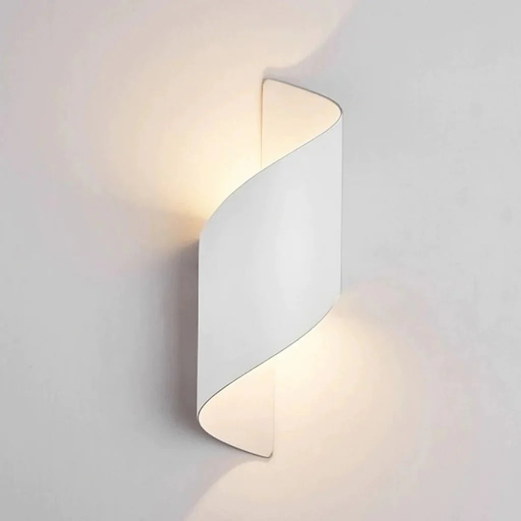 White Twist Light fixture