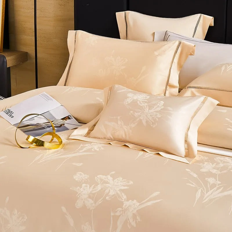 Indulge in Opulence with our Aureate Egyptian Cotton Jacquard Luxury Bedding Collection