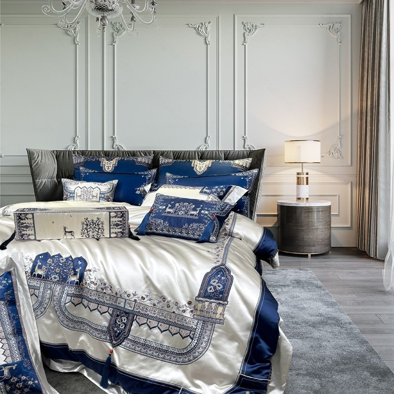 Indulge in Elegance: Giorgio Premium Embroidered Tassel Bedding Collection