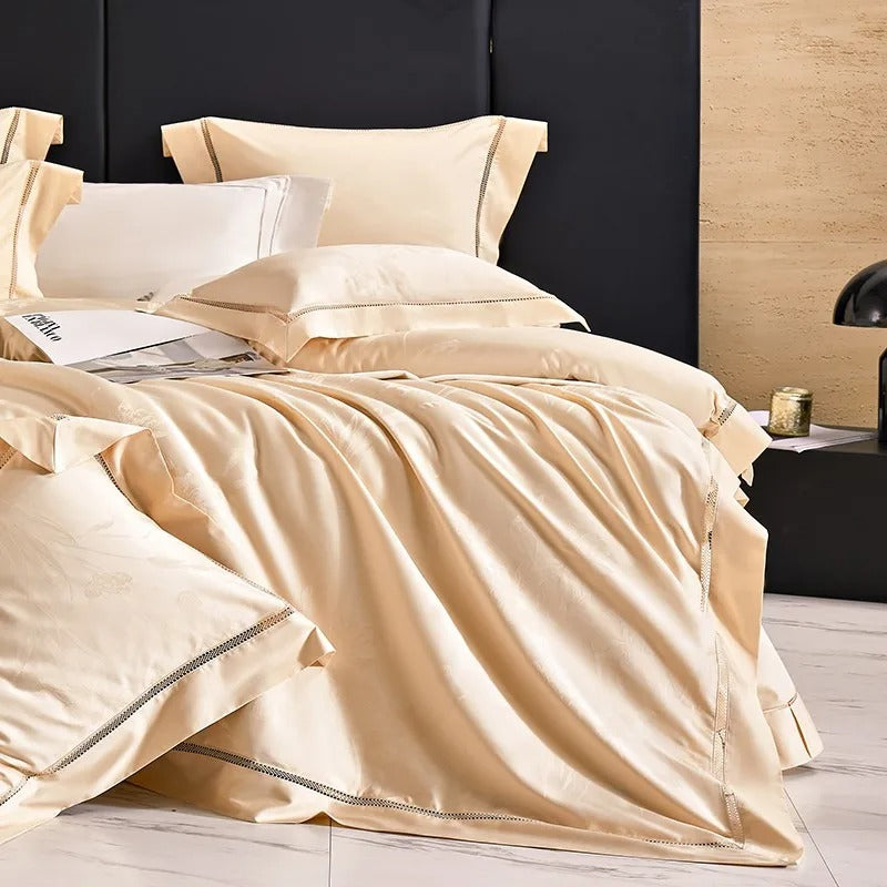 Indulge in Opulence with our Aureate Egyptian Cotton Jacquard Luxury Bedding Collection