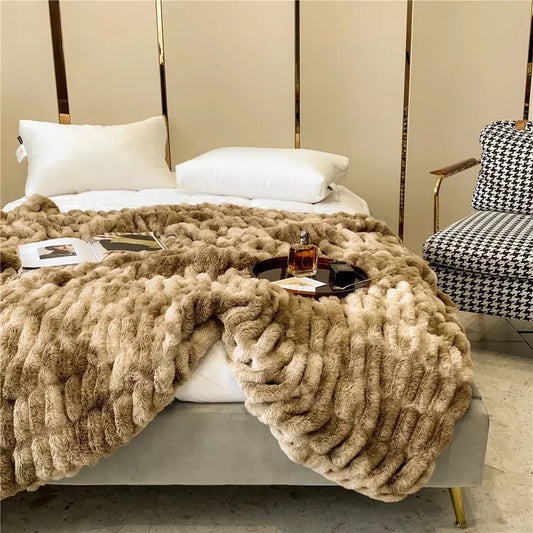 Maurice Faux-Fur Blanket Throw