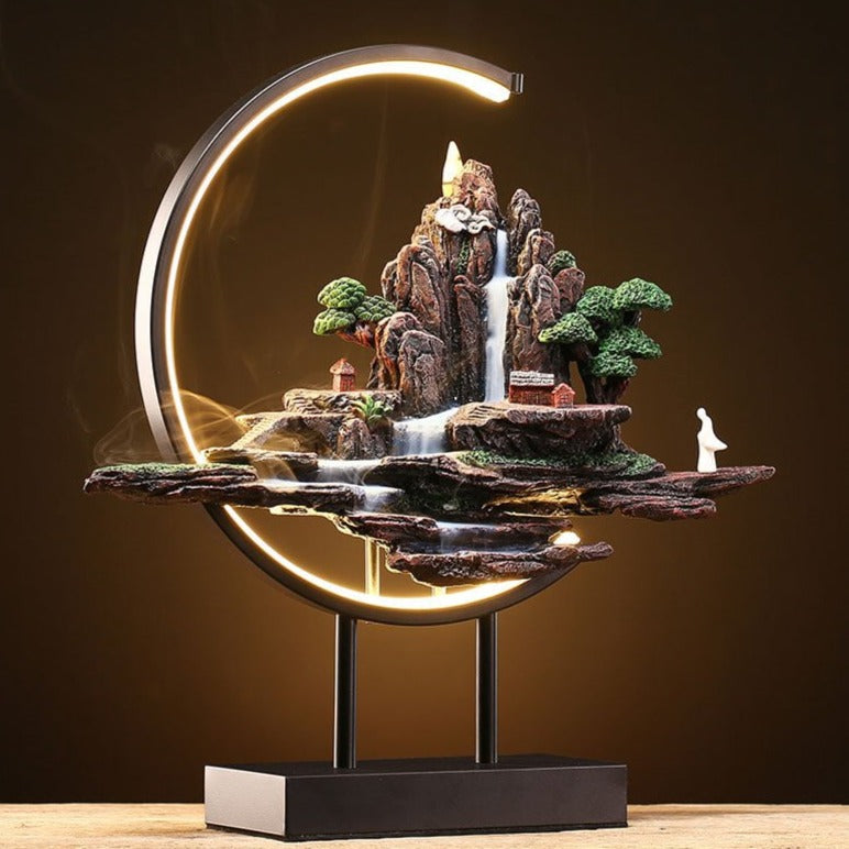 Misty Mountain Incense Burner Lamp