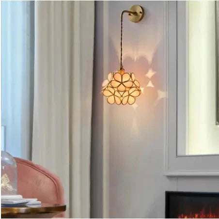 Flora Round Glass Wall Light