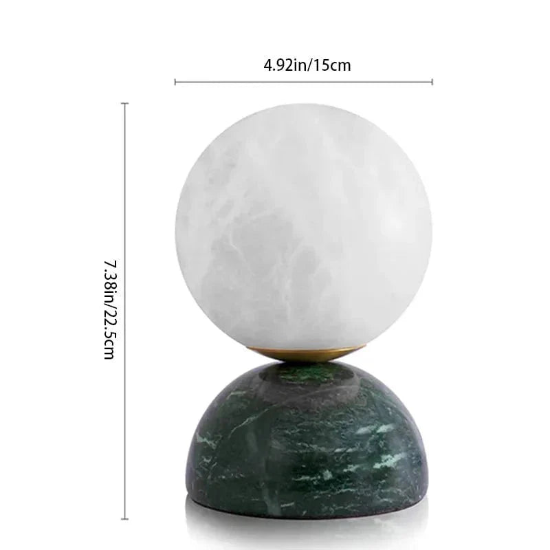 Luxe Alabaster and Marble Table Lamp