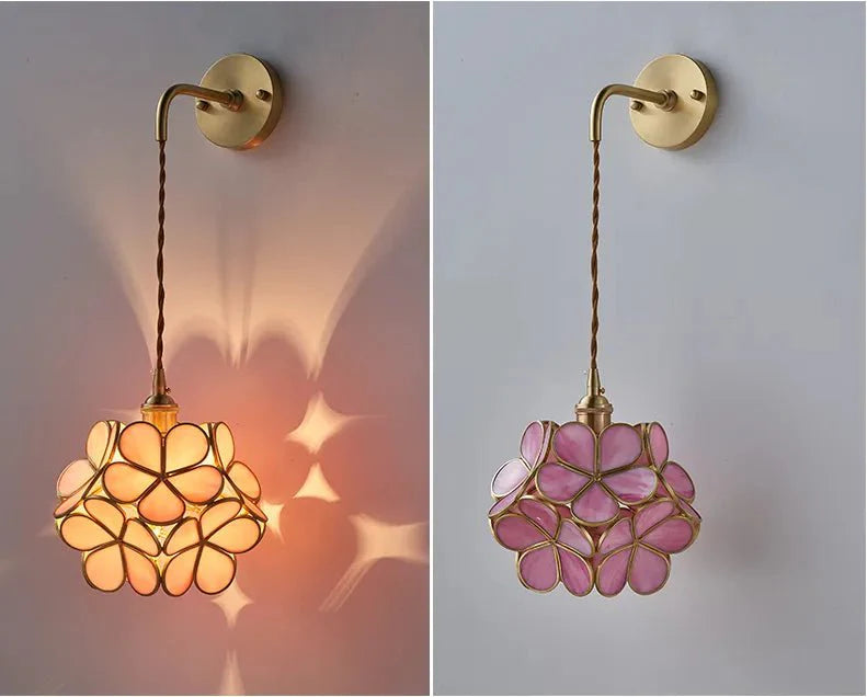 Flora Round Glass Wall Light