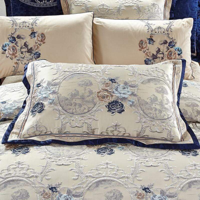 Orientalisches Jacquard-Luxus-Bettwäscheset (ägyptische Baumwolle)