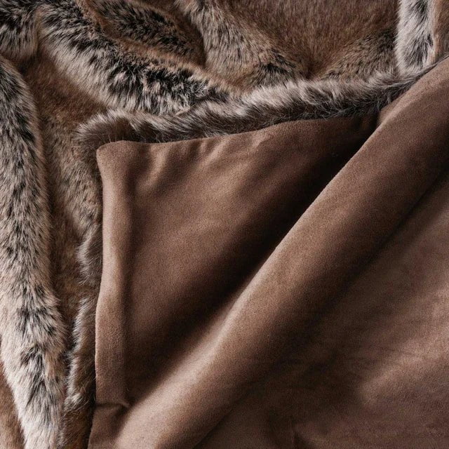 Serenity Faux-Fur Blanket Throw