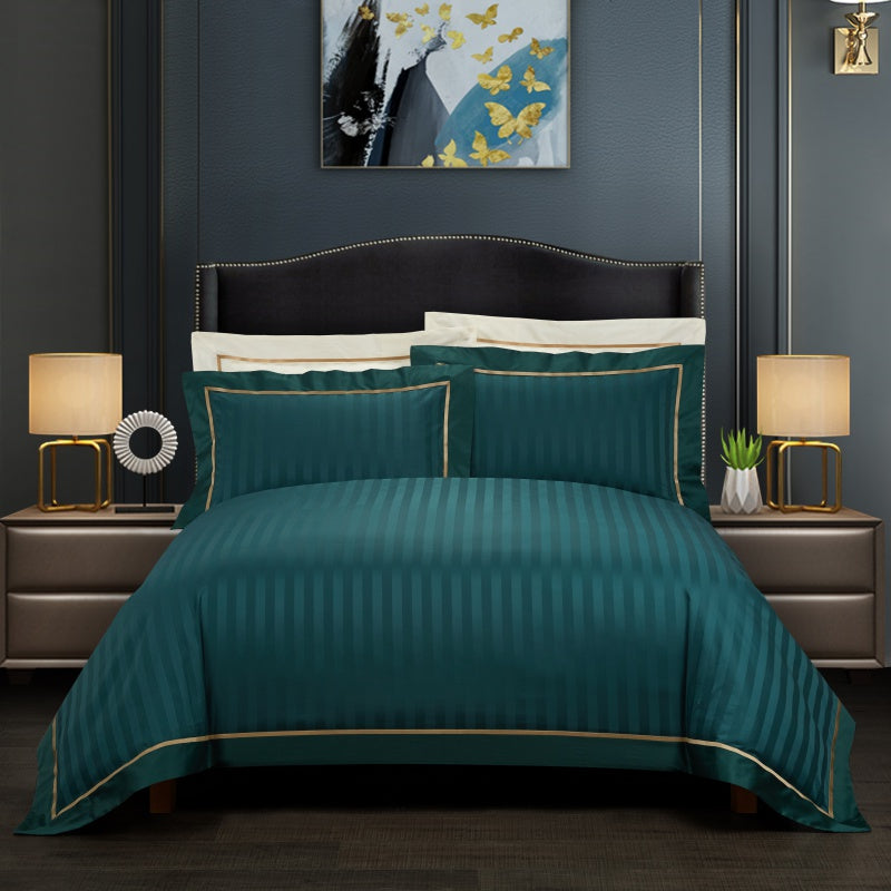 Luxurious Marnula Green Egyptian Cotton Bedding Collection