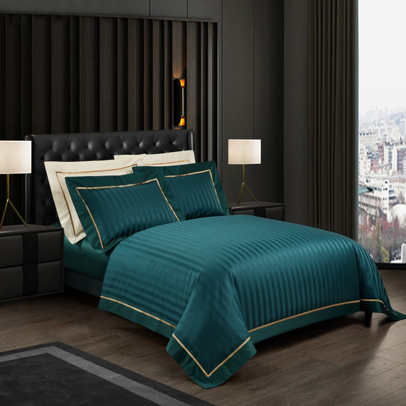 Luxurious Marnula Green Egyptian Cotton Bedding Collection