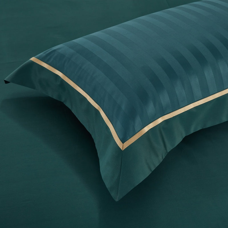 Luxurious Marnula Green Egyptian Cotton Bedding Collection