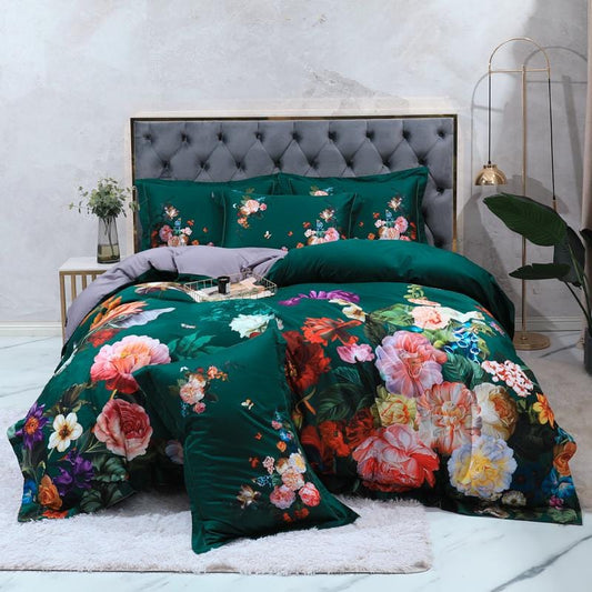 Emerald Green Duvet Cover Set (Egyptian Cotton)