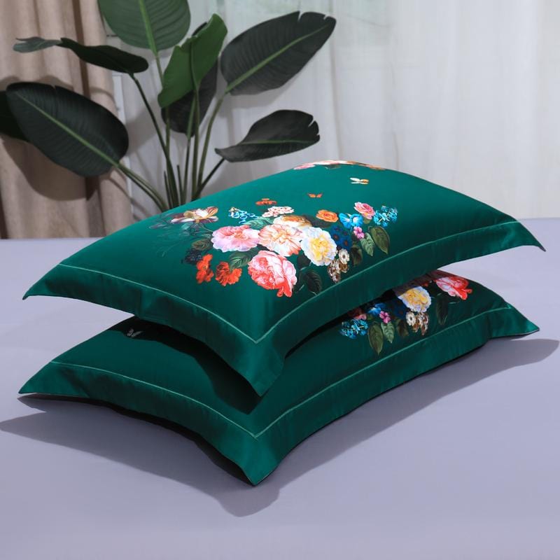 Emerald Green Duvet Cover Set (Egyptian Cotton)