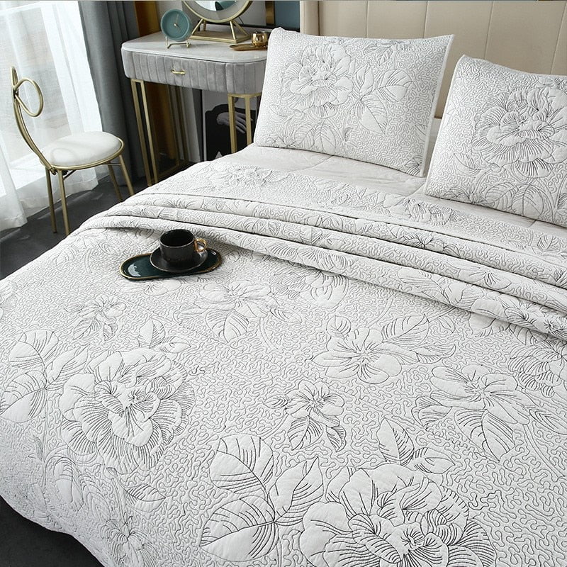 Amberly Floral Coverlet Set