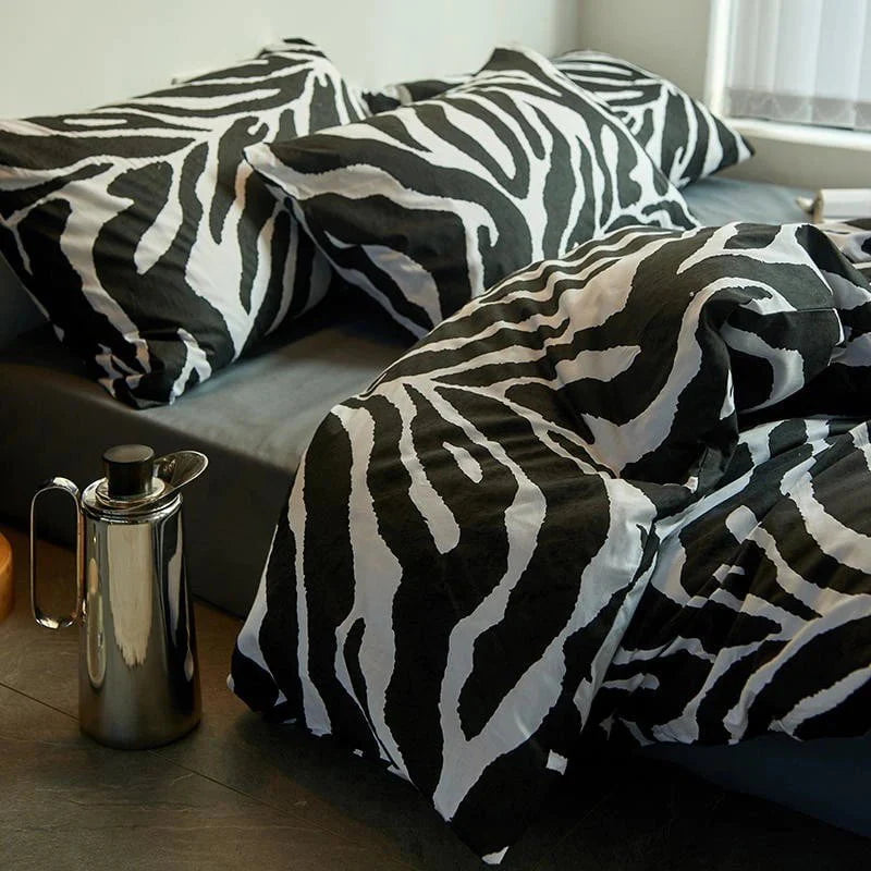 Zebra Zen Duvet Cover Set (Egyptian Cotton)