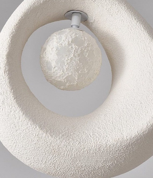 Wabi Sabi Inspired Circular Pendant Light