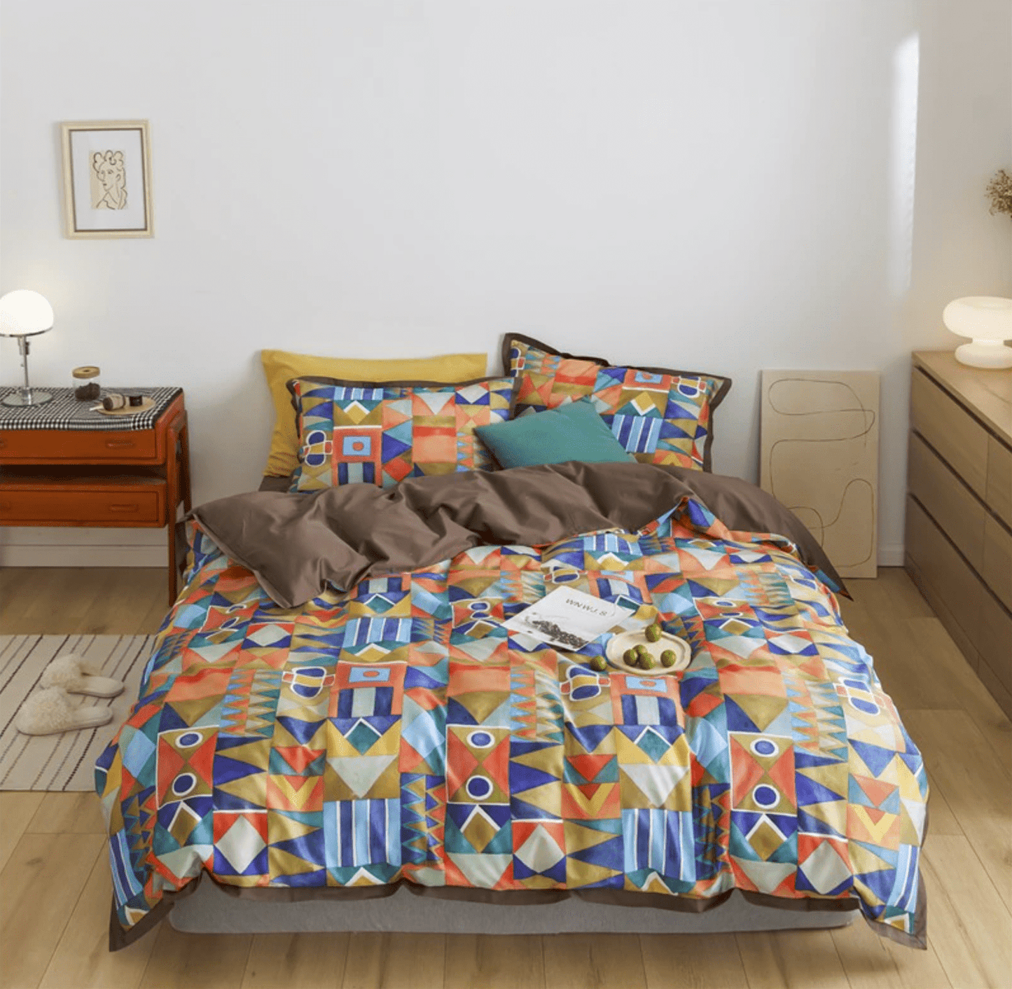 Shapes and Colors Duvet Cover Set (Egyptian Cotton)