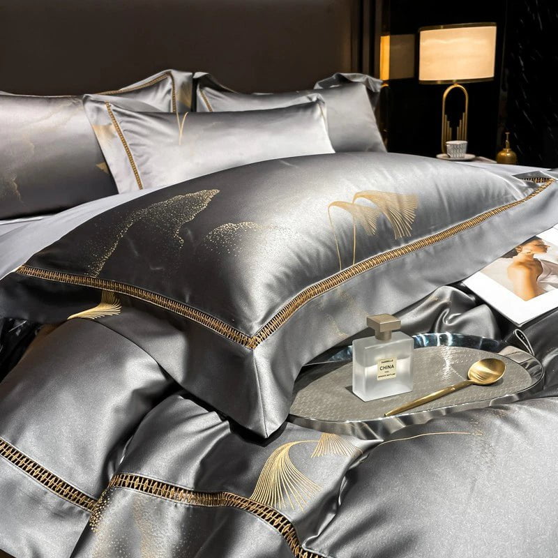 Golden Mist Duvet Cover Set (Egyptian Cotton)