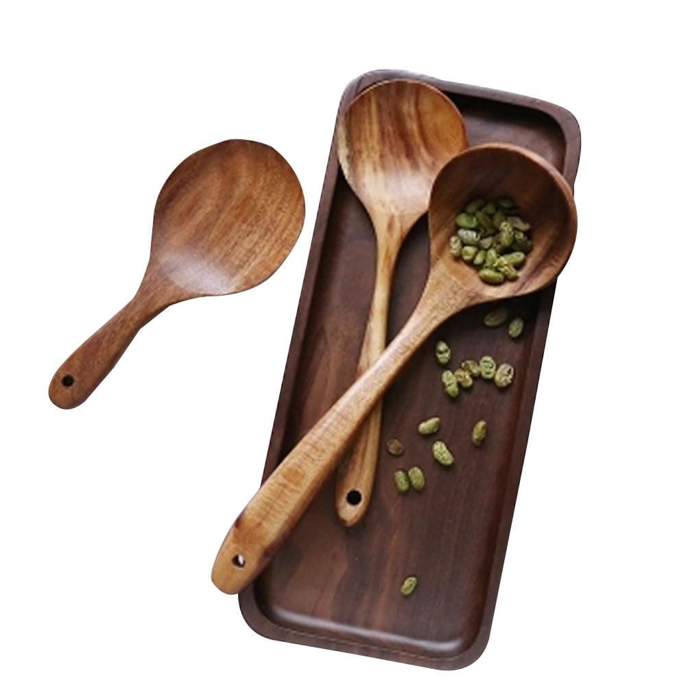 Eco-Friendly Teak Wood Cooking Utensil Set