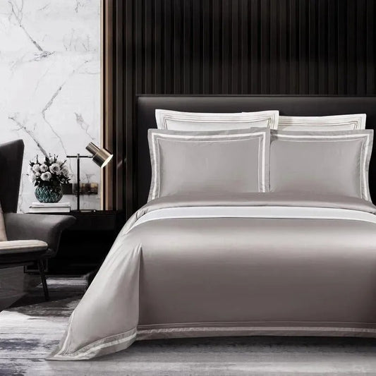 Elevate Your Sleep with the Ona Grey Egyptian Cotton Luxury Bedding Collection