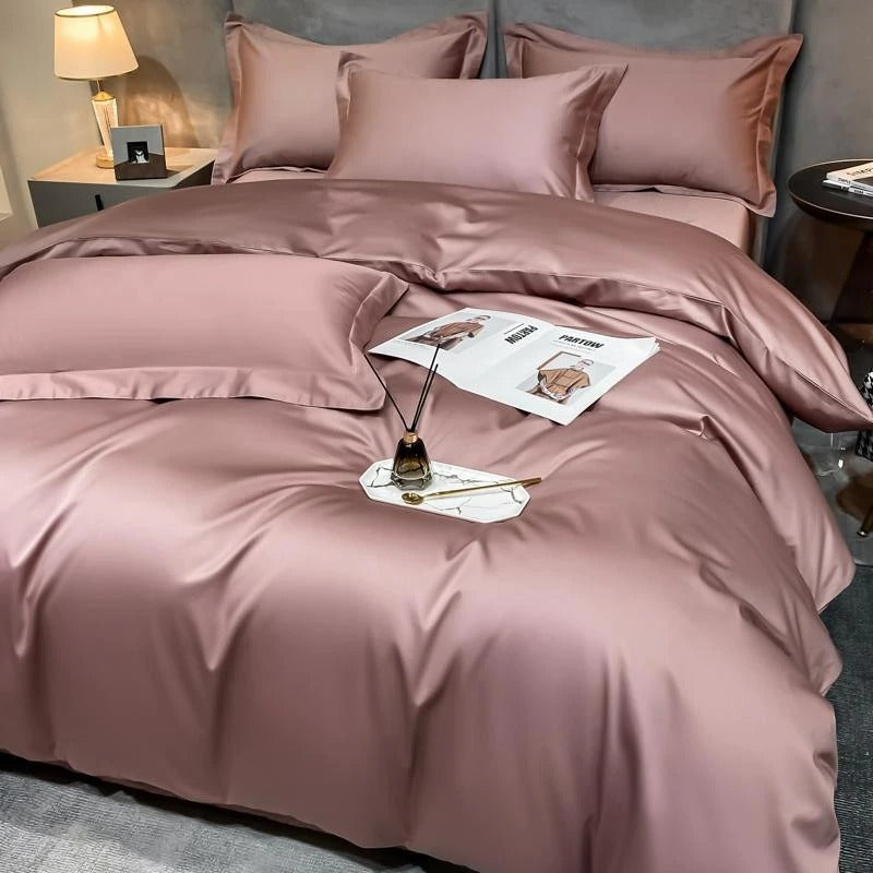 Chic Neo Rosy Brown Cotton Bedding Collection