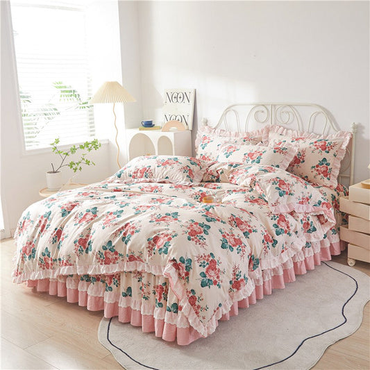 Charming Lilou Ruffled Cotton Bedding Collection