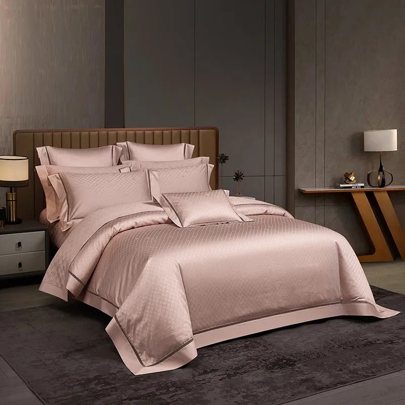 Indulge in Elegance with the Hilla Rose Luxurious Egyptian Cotton Jacquard Bedding Collection