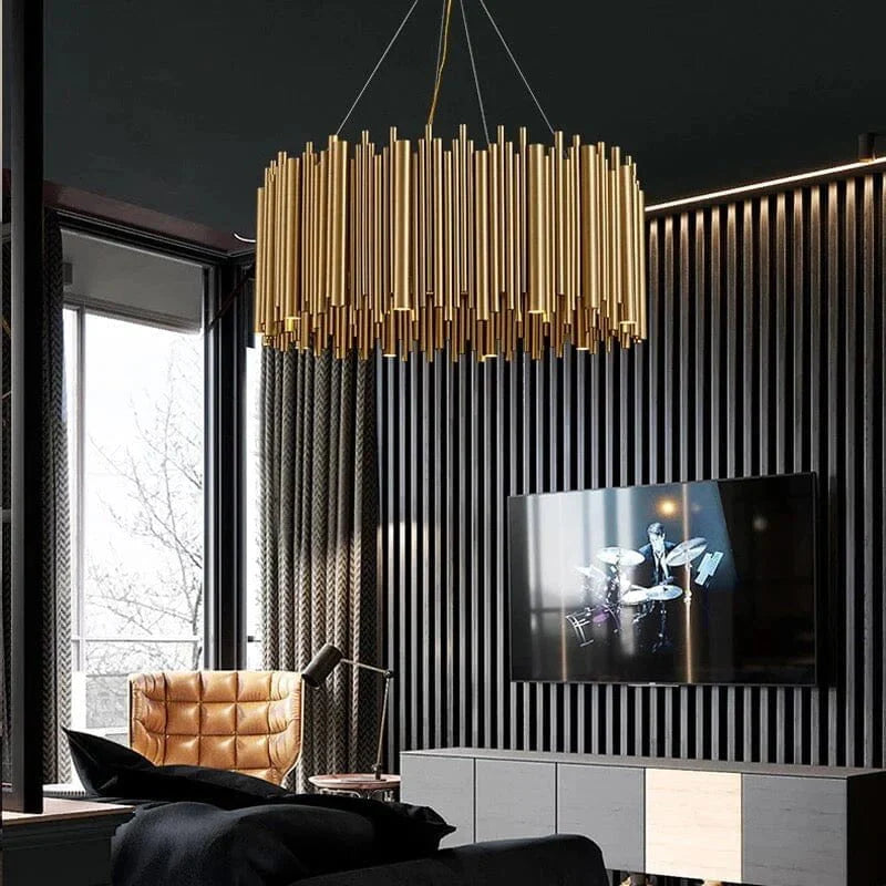 Gold Nest Chandelier