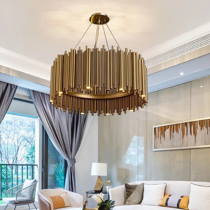 Gold Nest Chandelier