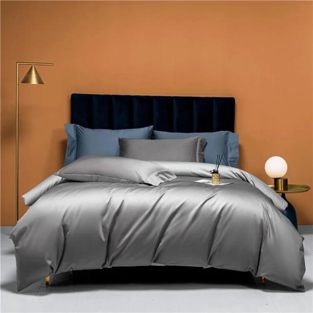 Prarie Orange Reversible Duvet Cover Set (Egyptian Cotton)