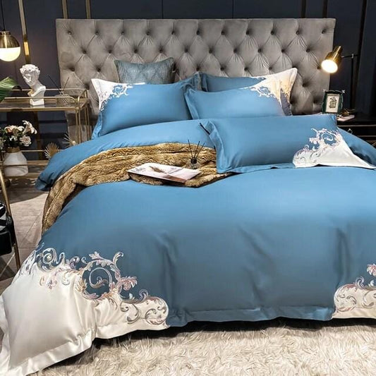 Dreamy Blue Duvet Cover Set (Egyptian Cotton)