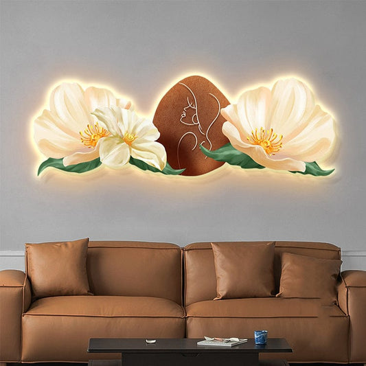 Flower Beau Art-Deco-Licht