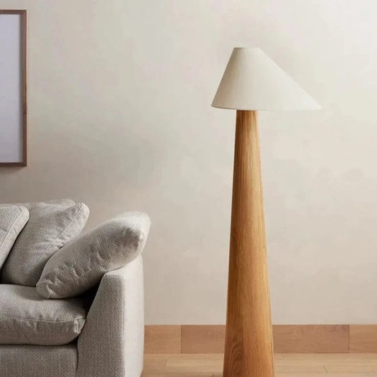 Mushi Holz Stehlampe