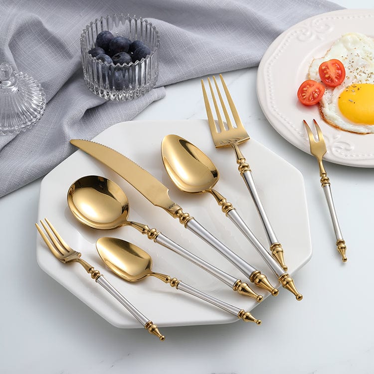 Noble Golden Cutlery Set