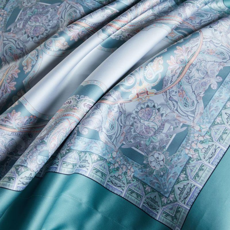 Aurelie Ocean Dreams: Luxurious Silky Egyptian Cotton Bedding Set with Stunning Prints