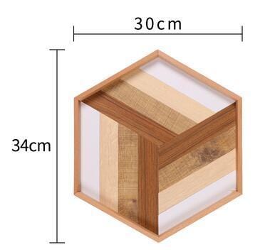 Geometry Splice Serviertablett aus Holz