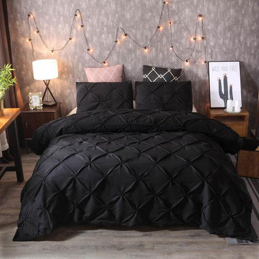 Pinch Pleat Duvet Cover Set